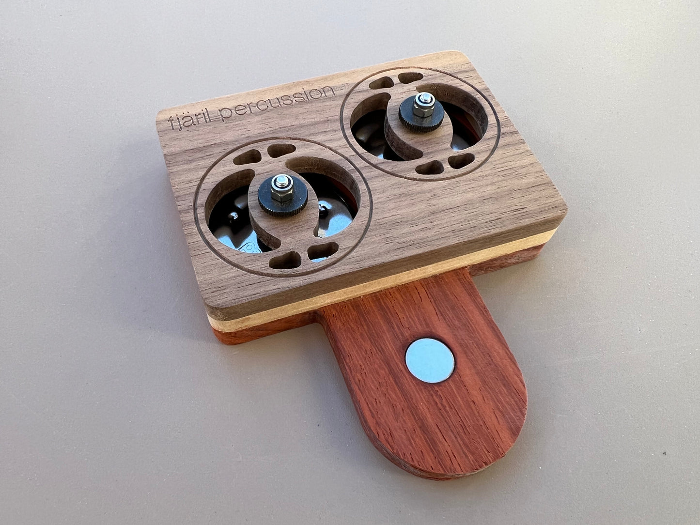 Handgefertigtes Klangobjekt | Tzununá | Ahorn, Padouk & Nussholz