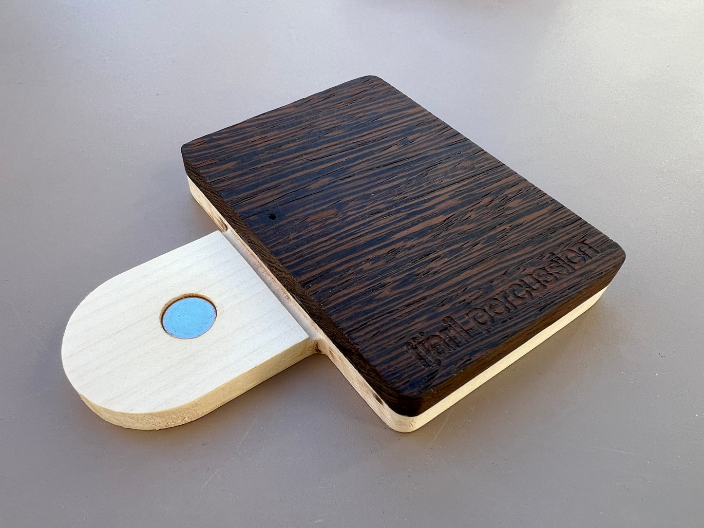 Handgefertigtes Klangobjekt - Ahorn & Wenge
